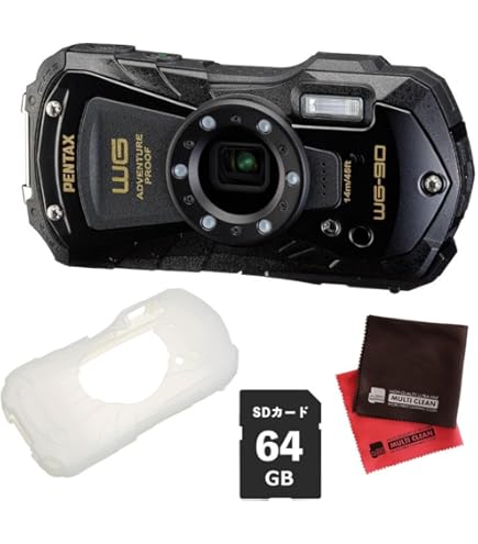 Amazon | ペンタックス デジタルカメラ WG-90 ブラック SDカード